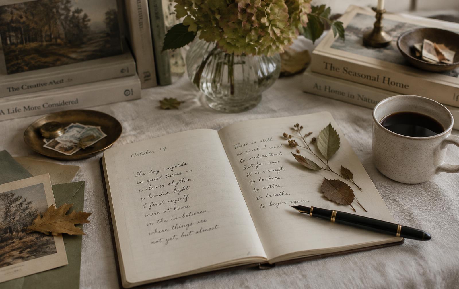A writer working at a desk